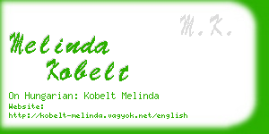 melinda kobelt business card